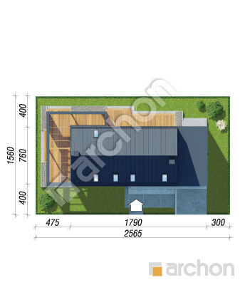 gotowy projekt Dom w heliotropach 3 (GE) sytuacja