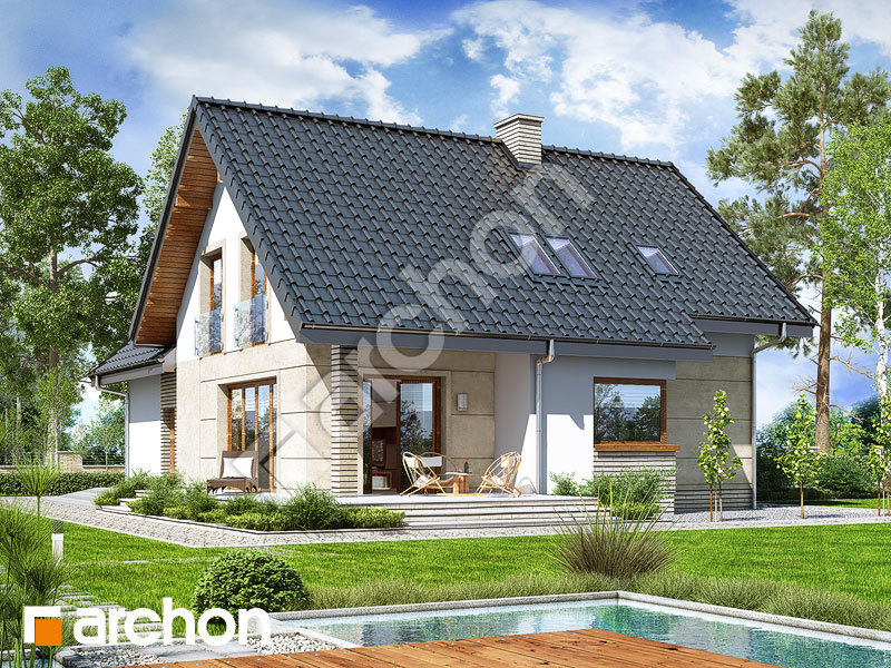 gotowy projekt Dom w miłowonkach (G2) widok 1