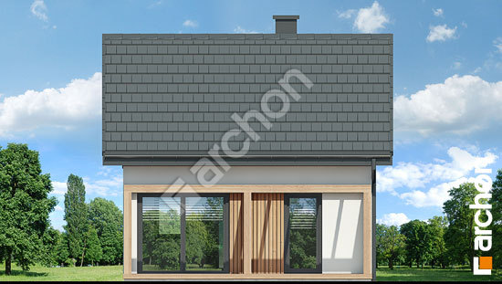 Elewacja ogrodowa projekt domek letniskowy w krokusach 5 e355442a993cd71c179d939a8322effb  267