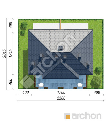 gotowy projekt Willa Julia 4 (R2) sytuacja