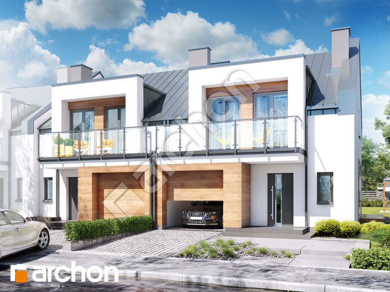 gotowy projekt Dom w klematisach 25 (R2B) widok 1