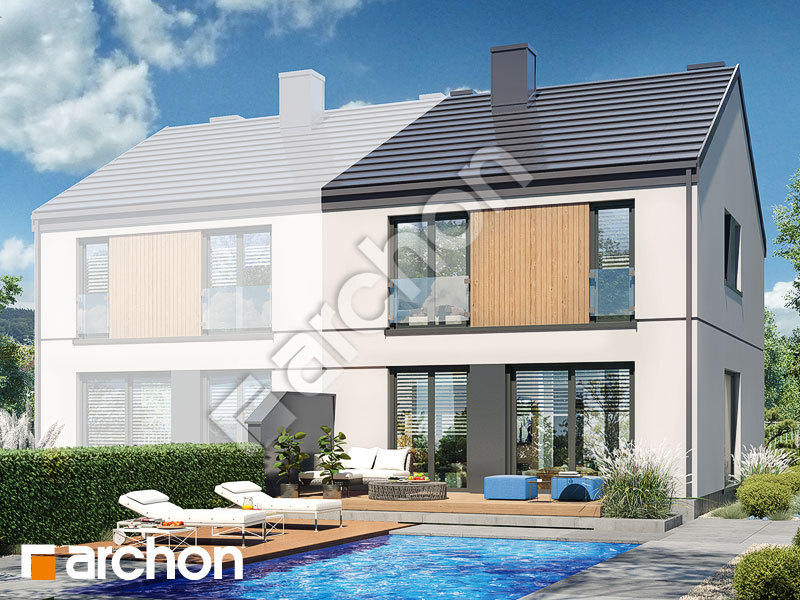 gotowy projekt Dom w kurkumie 3 (B) widok 2