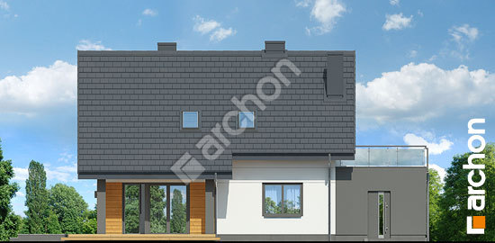 Elewacja ogrodowa projekt dom w malinowkach g a463d525d059efced511a977b288f66e  267
