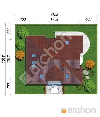 gotowy projekt Dom w jeżówkach sytuacja