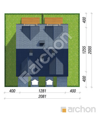 gotowy projekt Dom pod miłorzębem 7 (GR2) sytuacja