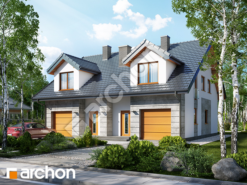 gotowy projekt Dom pod miłorzębem 7 (GR2) widok 1