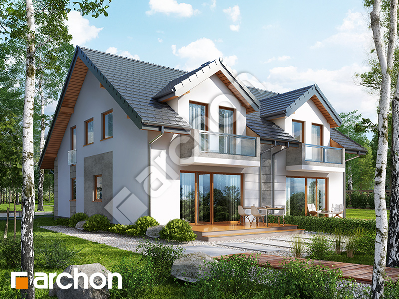 gotowy projekt Dom pod miłorzębem 7 (GR2) widok 2