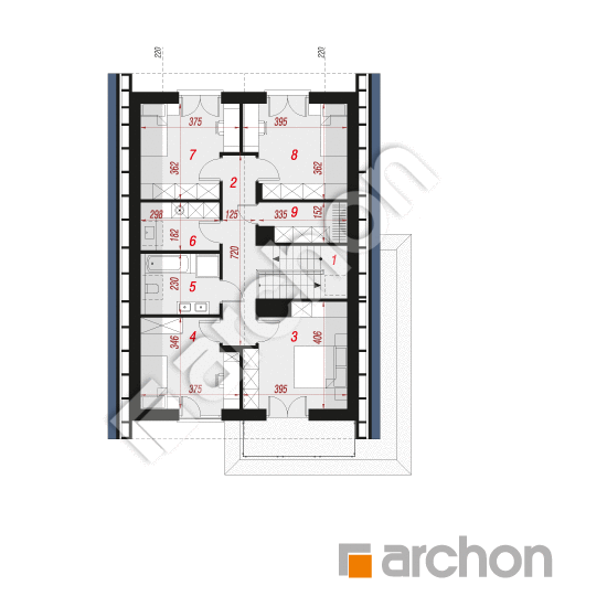 gotowy projekt Dom w brabantach 2 (GE) OZE rzut poddasza
