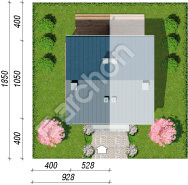 gotowy projekt Dom w riveach 4 (B) sytuacja