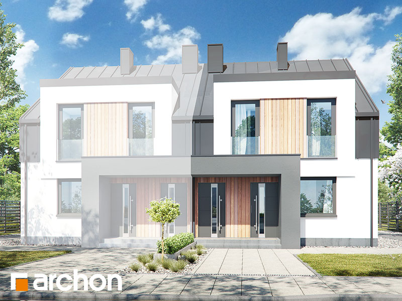 gotowy projekt Dom w bratkach 7 (R2B) widok 2