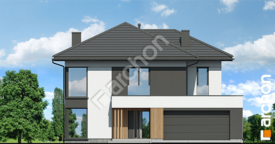 Elewacja frontowa projekt willa noelia g2e 9f32bad5b21983242ef9e16bbefb5093  264