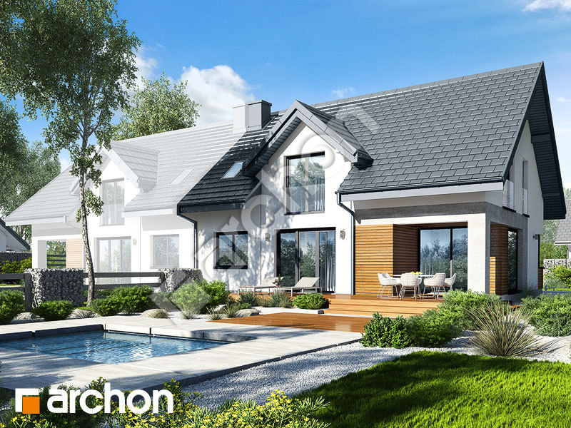 gotowy projekt Dom w srebrzykach 3 (B) widok 1