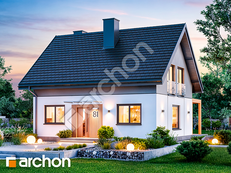 gotowy projekt Dom w zielistkach 23 (A) 