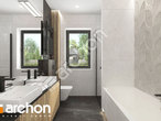gotowy projekt Dom w mekintoszach 18 Wizualizacja łazienki (wizualizacja 3 widok 2)
