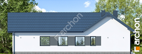 Elewacja boczna projekt dom w dalbergiach e 1e4ed68d019307549bce2b15c2418609  266
