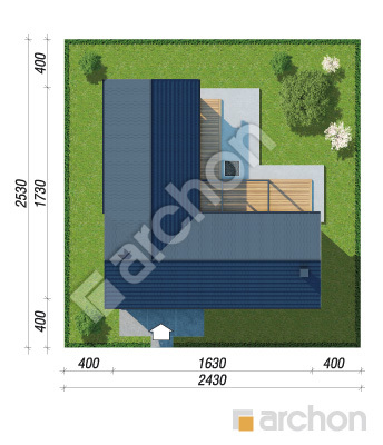 gotowy projekt Dom w dalbergiach (E) sytuacja