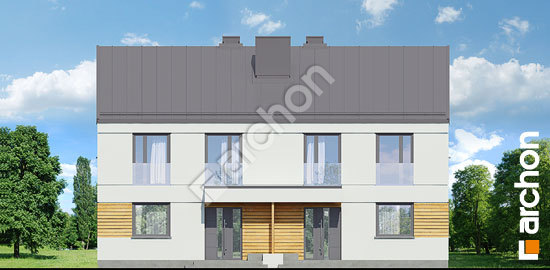 Elewacja frontowa projekt dom w tunbergiach 2 r2a 290c067434eda60b50a946a44a53b980  264