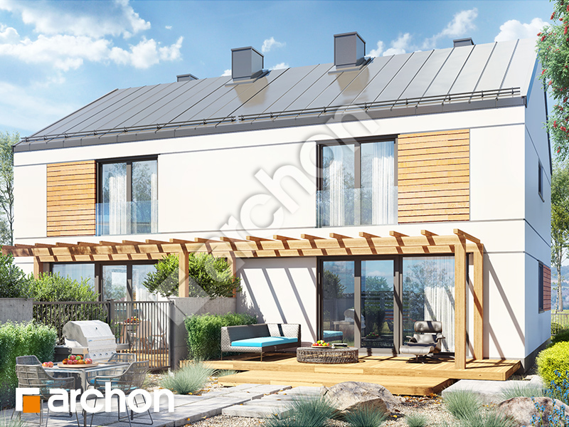 gotowy projekt Dom w tunbergiach 2 (R2A) widok 2
