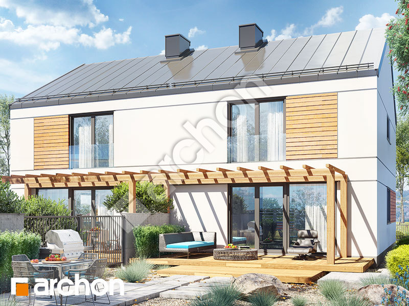 gotowy projekt Dom w tunbergiach 2 (R2A) widok 2