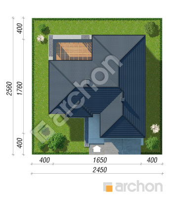 gotowy projekt Dom w saponariach (G2E) sytuacja