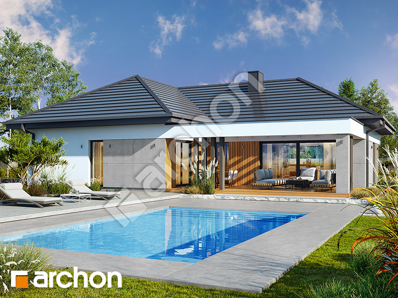 gotowy projekt Dom w saponariach (G2E) widok 2