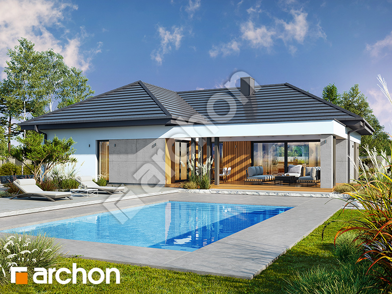 gotowy projekt Dom w saponariach (G2E) widok 2