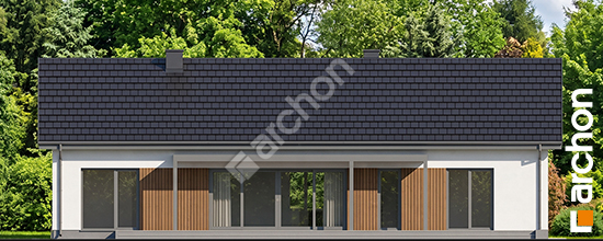 Elewacja ogrodowa projekt dom w wanilii 3 e d2b28b7b646b55ede62215b44dac60b3  267
