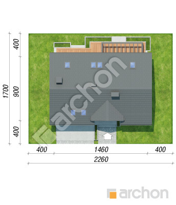 gotowy projekt Dom w jabłonkach 24 (G2) sytuacja