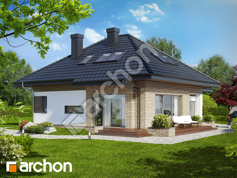 Projekt Domu Dom W Lilakach Gpd Archon