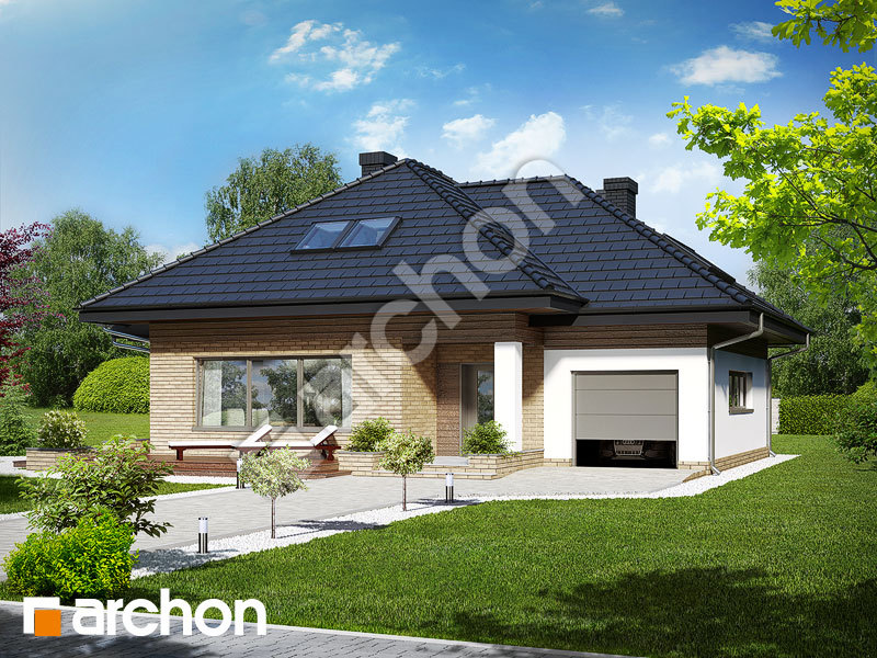 gotowy projekt Dom w lilakach (GPD) widok 2