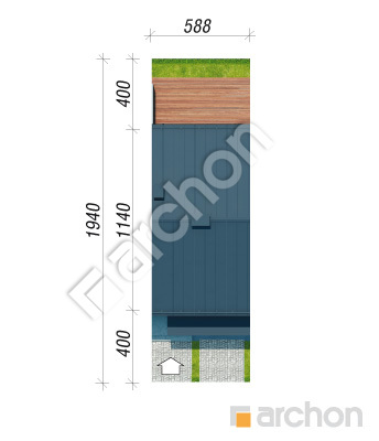 gotowy projekt Dom w riveach (GSA) sytuacja