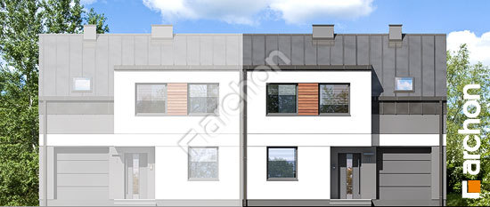 Elewacja frontowa projekt dom w bylicach b 745409f22cba8268b252d6dda1a170ba  264
