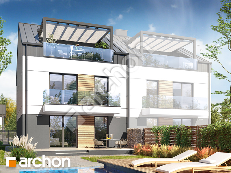 gotowy projekt Dom w bratkach 10 (R2B) widok 1