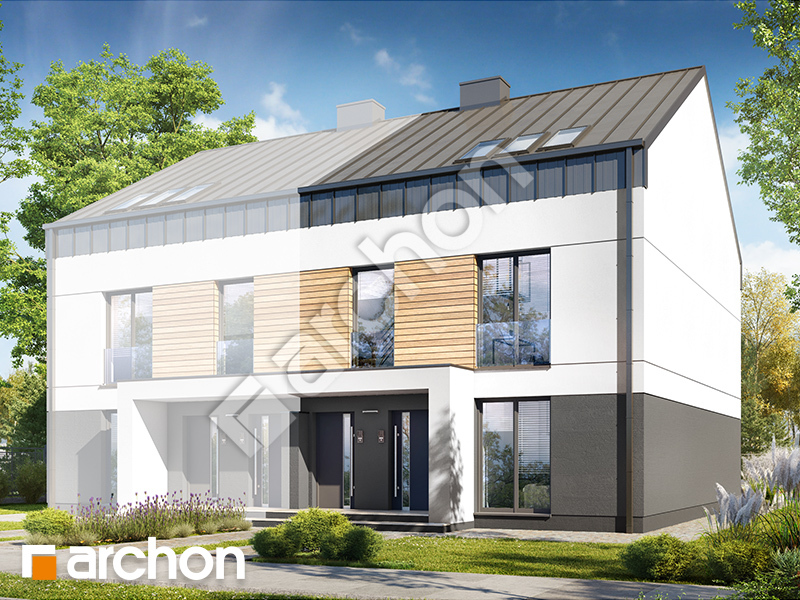 gotowy projekt Dom w bratkach 10 (R2B) widok 2