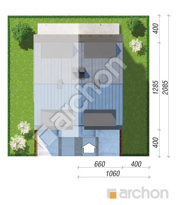 gotowy projekt Dom pod miłorzębem 17 (GB) sytuacja