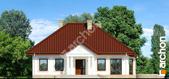Elewacja frontowa projekt dom w gaurach 3 657968842984f8302a5523582111da23  264