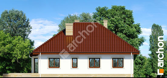 Elewacja ogrodowa projekt dom w gaurach 3 dc555242c5b593767b1486b8f56a45f7  267