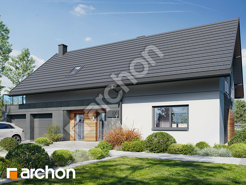 gotowy projekt Dom w malinówkach 14 (G2AE) OZE widok 2