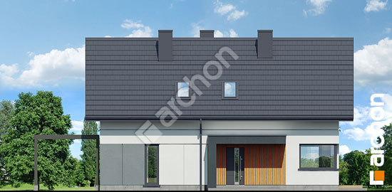 Elewacja frontowa projekt dom w arekach bb2a148976251302e02119a096123b8d  264