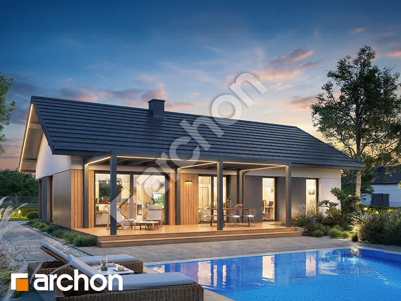 gotowy projekt Dom w turzycach widok 2