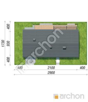 gotowy projekt Dom w kosaćcach 16 (G) sytuacja