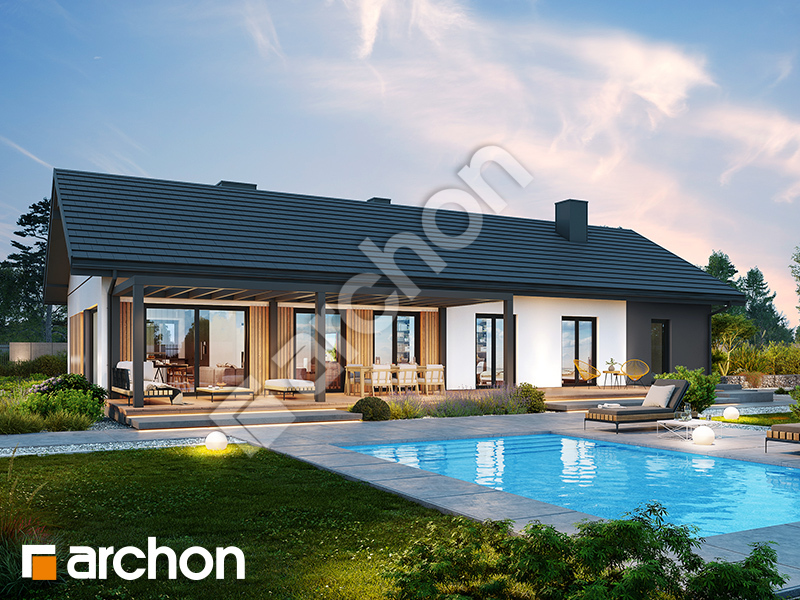 gotowy projekt Dom w kosaćcach 16 (G) widok 2