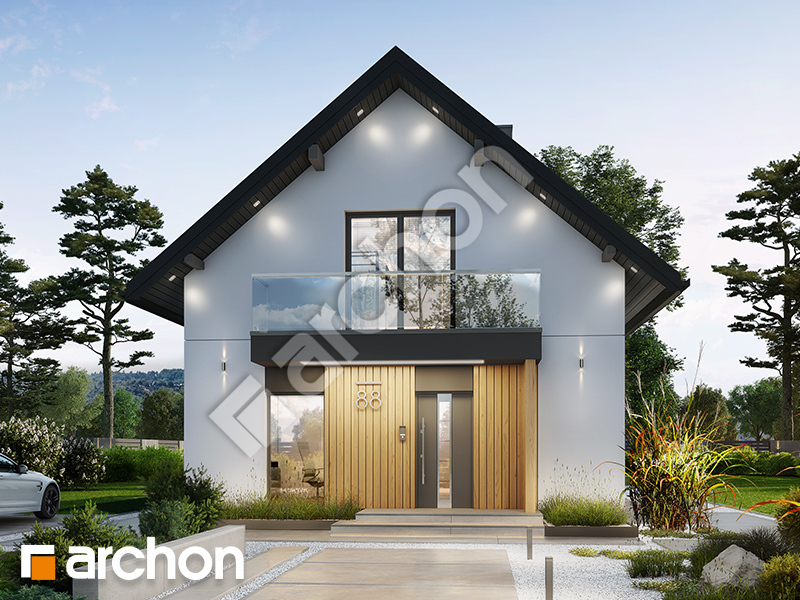 gotowy projekt Dom w marcówkach 2 (E) widok 1