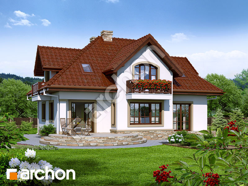 gotowy projekt Dom w mirabelkach 2 widok 1