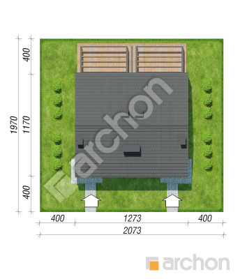 gotowy projekt Dom pod miłorzębem 29 (R2) sytuacja