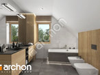 gotowy projekt Dom w lucernie 5 (E) OZE Wizualizacja łazienki (wizualizacja 3 widok 2)