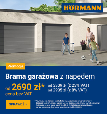 HORMANN - brama garażowa z napędem