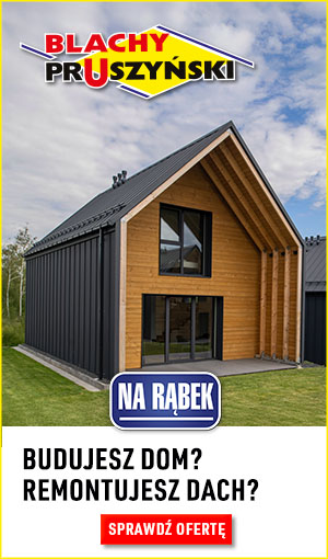 Reklama firmy Blachy Pruszyński