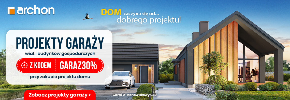 Projekt Garażu z kodem rabatowym