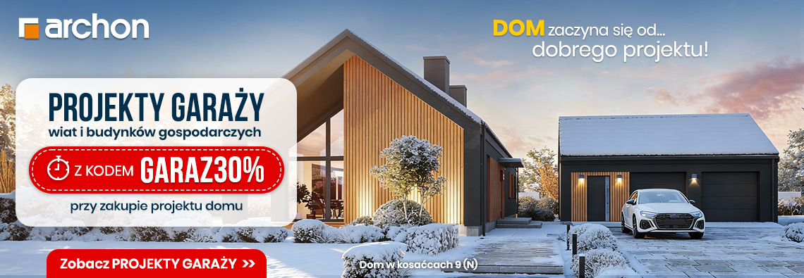 Projekt Garażu z kodem rabatowym